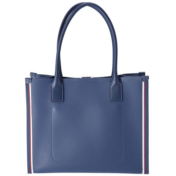 Christian Louboutin Nastrolbi Tote Bag Blue Red White Leather - Picture 3 of 8